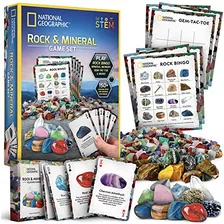 Rock Bingo Game Play Rock Bingo Mineral Memory Gemstone...