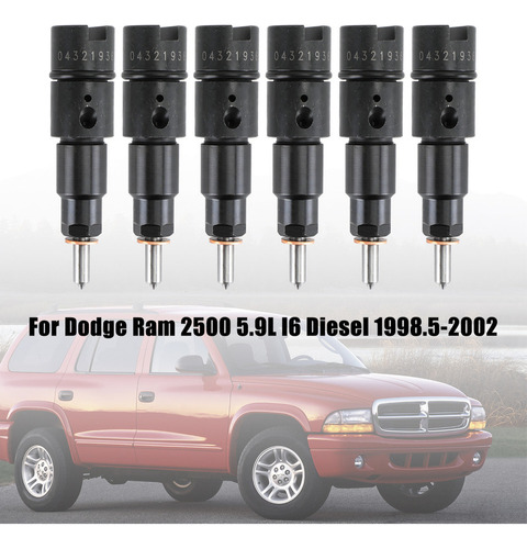 6 Inyectores De Combustible Para Dodge Cummins 5.9l 98-02 40 Foto 3