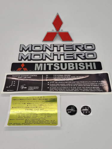 Mitsubishi Montero Calcomanas Y Emblemas Foto 2