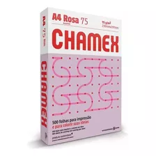 Resma Papel Chamex Color Rosa A4 75 Grs 500hjs Laser Inkjet