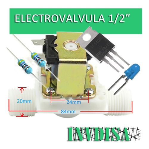 Electrovalvula N.c 12v Accesorios Arduino Válvula Solenoide