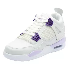 Tenis Deportivo Blanco Bota De Basquet Para Mujer R-49