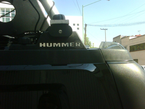 Letras Logotipo Hummer H2 2003-2010 Rack Techo Ac Inoxidable Foto 3