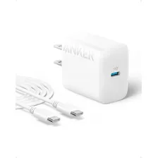 Cargador De 20w Y Cable 1.5m Usb-c Anker Carga Rápida Qc 3.0 Color Blanco