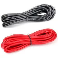 2 Metros Fio Silicone 12awg 1 Metro Vermelho + 1 Metro Preto