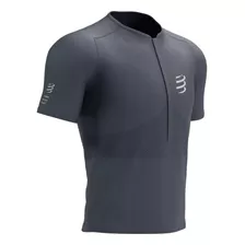 Playera Trail Compressport Trail Half-zip Fitted Gris Am0000