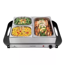 Chefman Electric Buffet Server + Bandeja De Calentamiento Co