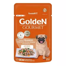 Alimento Úmido Golden Gourmet Cães A.d P.p Frango Arroz 85g