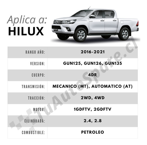 Amortiguador Delantero Toyota Hilux 2016-2021, Izq/der Foto 6