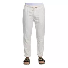 Calça De Linho Svk Algodão Ipanema Masculino Natural Cordão