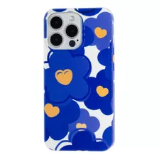 Case Para iPhone Flores Azules - Funda Protectora