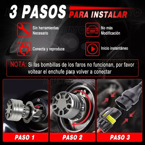 Kit Faros Led 9005 H7 40000lm Para Mazda Alta/baja Foto 9