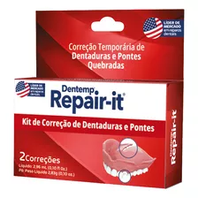 Kit De Reparo Para Dentadura Repair It - Cola/ Fácil Uso