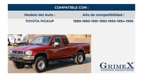 Espejo Toyota Pickup 1989-1990-91-92-93-1994-1995 Cromo Ore Foto 3