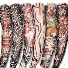 6 Sleeves Manga Manguito Tattoo Tatuagens Falsa Frete Gratis