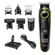 Km-696 5 En 1 Cortapelos Eléctrico Barba Trimmer