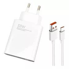 Cargador Xiaomi 33w + Cable Usb C - (original)