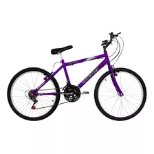 Bicicleta Masculina Ultra Bike Aro 24 Freio V-break Cor Lilás