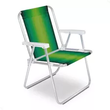 Cadeira De Praia Alta Em Alumínio Cores Variadas 2101 Mor