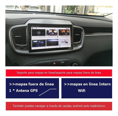 Radio Estereo Android Gps Kia Sorento 2016-18 4+32g Carplay Foto 2