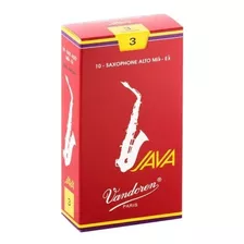 Vandoren Sr263r Alto Sax Java Red Reeds Strength 3 Box Of