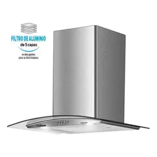 Extractor Purificador De Cocina Liliana Puredesign Kc994 Ac. Inox. Y Vidrio De Pared 595mm X 40mm X 470mm Plateado 220v - 240v