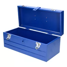 Caja Portaherramientas Metálica Azul C/charola 16x7x6