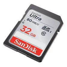 Tarjeta De Memoria Sd Sandisk Sdhc Ultra 80 Mb/s 32 Gb