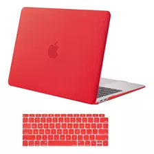 Funda Mosiso/cubre Teclado Macbook Air 13 2020/19/18 Rojo