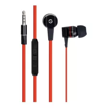 Audifonos Con Microfono Getttech Smooth Mi-2140r, Negro/rojo Color Negro