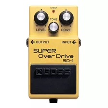 Pedal De Efeito Boss Super Overdrive Sd-1 Amarelo