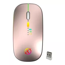 Mouse Xinua M3 Inalambrico Slim Luz Rgb Recargable Indicador