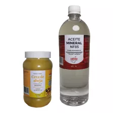 Cera De Abeja Y Aceite Mineral Para Madera Grado Alimenticio