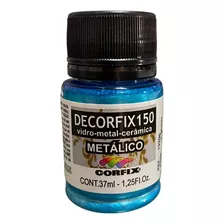 Tinta Decorfix 150 - 406 Azul Tifany Metálico - 37ml