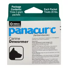 Panacur C Canine Dewormer (fenbendazole), 2 Gram