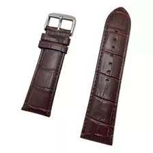 Correa De Reloj De Cuero Genuino Marrón Oscuro De 0.945 i.