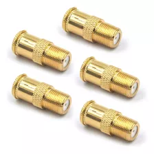 Vce Conector De Cable Coaxial Rg6, Adaptador Chapado En Oro 