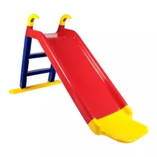 Escorregador Playground Infantil Médio Com 2 Degraus Criança Cor Vermelho