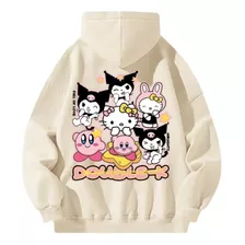 Sudadera Cómoda De Algodón Estampado Kirby Kuromi Sanrio