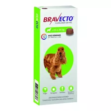 Pastilla Bravecto 10 A 20 Kg. No Pulgas Y Garrapatas 3 Meses