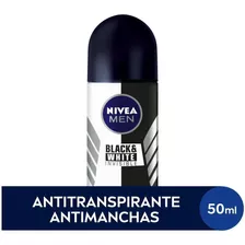 Desodorante Antitranspirante Men Roll On Black & White Invisible 50ml Nivea