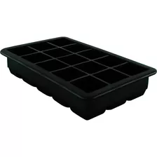 Molde De Silicona Para 15 Cubos De Hielo 3.3 Cm - Cukin Color Negro