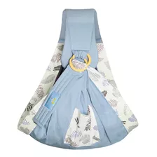 Mochila Porta Infant Con Costuras Reforzadas De 0 A 36 Meses Color Azul