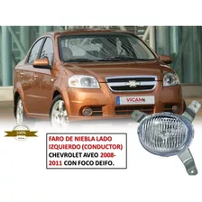 Faro De Niebla Izquierdo Con Foco Chevrolet Aveo 2008-2011.