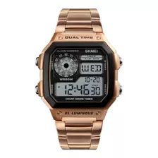 Relogio Masculino Skmei 1335 Pulseira Aço Digital Adultos Nf