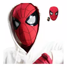 Máscara De Spiderman Ojos Móviles Con Control Remoto Cosplay