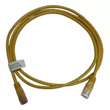 Cabo De Rede Rj45 Cat5e Lan Internet 1,5m Amarelo C/ 10 Pçs 