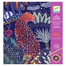 Djeco Lush Nature - Tarjetas Para Rascar, Multicolor