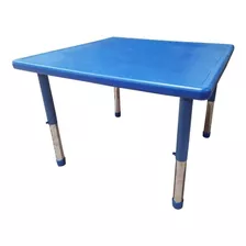 Mesa Infantil Plástico Altura Ajustável 88 X 88 X 56 Cm Azul