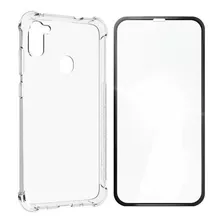 Capa Para Galaxy A11 Anti Impacto + Película De Vidro 3d